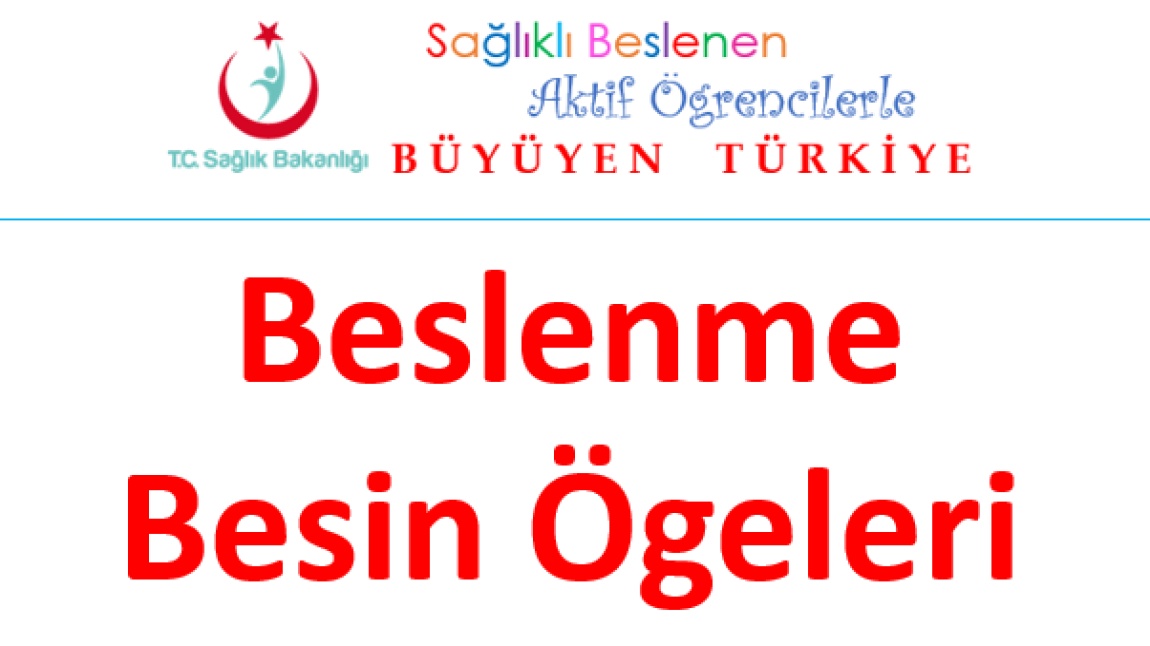 SAĞLIKLI BESLENİYORUM