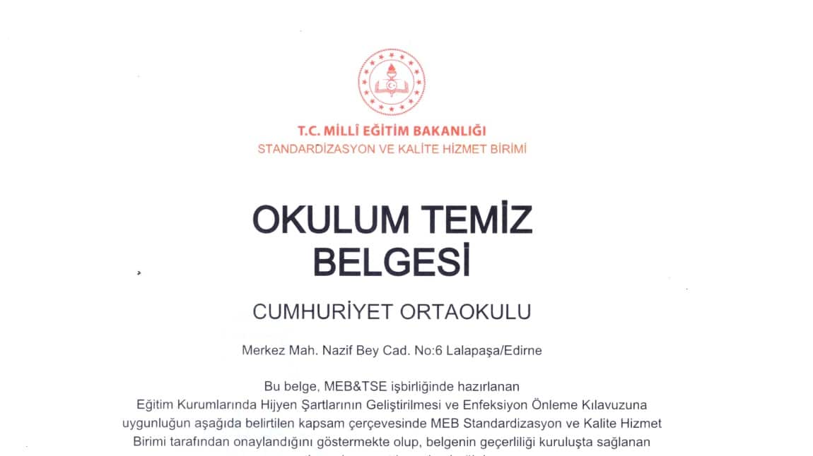 OKULUM TEMİZ BELGEMİZ-2024-2025